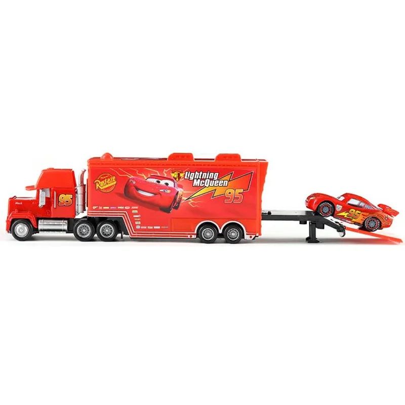 Disney Pixar Racing 3 1 Toy Lightning McQueen Jackson Storm Chick Hicks Mack Truck Collection Die Metal Model kids Gift
