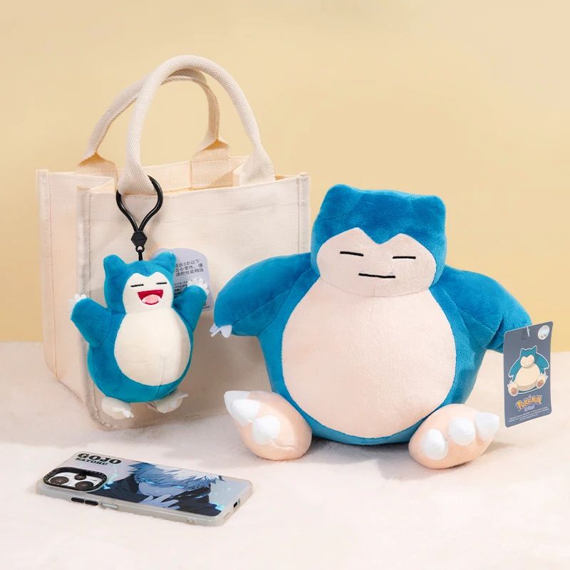 Kawaii Snorlax Stuffed Toys Cartoon&Cute Plush Dolls Pendant Throw Pillow Birthday Gift For Kids Friends Boys Christmas