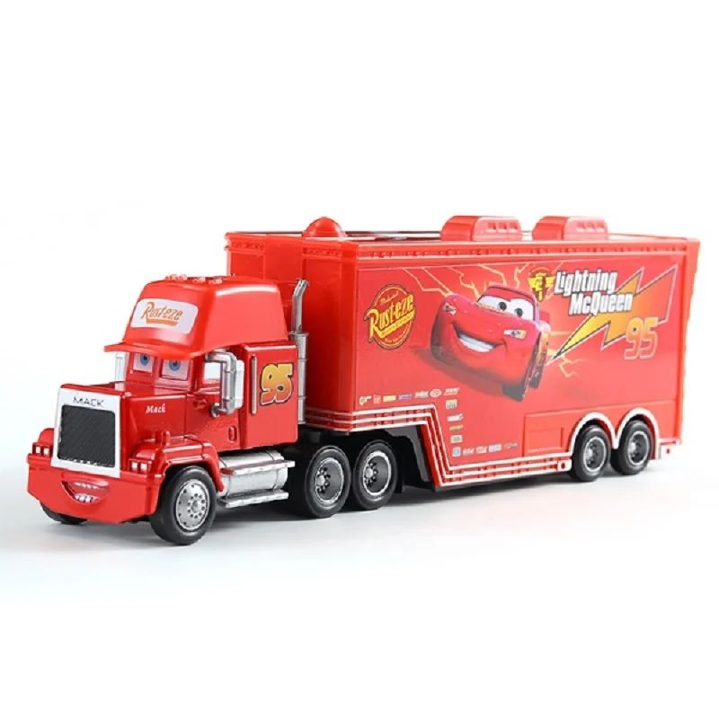 Disney Pixar Racing 3 1 Toy Lightning McQueen Jackson Storm Chick Hicks Mack Truck Collection Die Metal Model kids Gift
