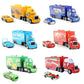 Disney Pixar Racing 3 1 Toy Lightning McQueen Jackson Storm Chick Hicks Mack Truck Collection Die Metal Model kids Gift