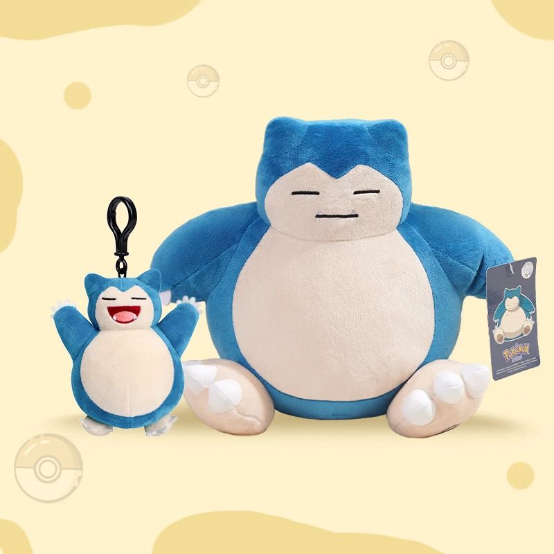 Kawaii Snorlax Stuffed Toys Cartoon&Cute Plush Dolls Pendant Throw Pillow Birthday Gift For Kids Friends Boys Christmas